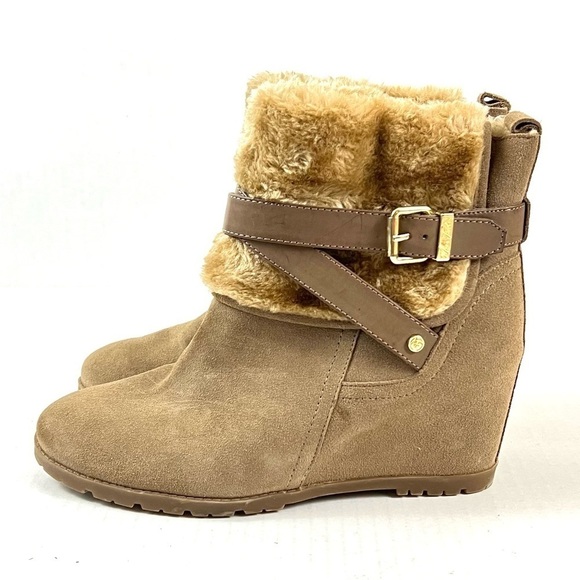 Marc Fisher Trevis Wedge Boots - Size 10 - Picture 5 of 10